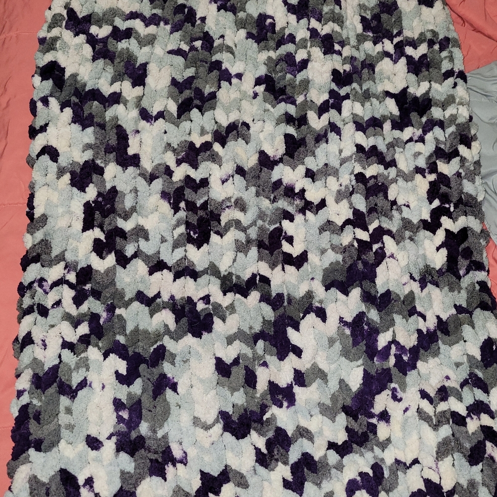 Chunky knit throw - Picture 4 of 4
